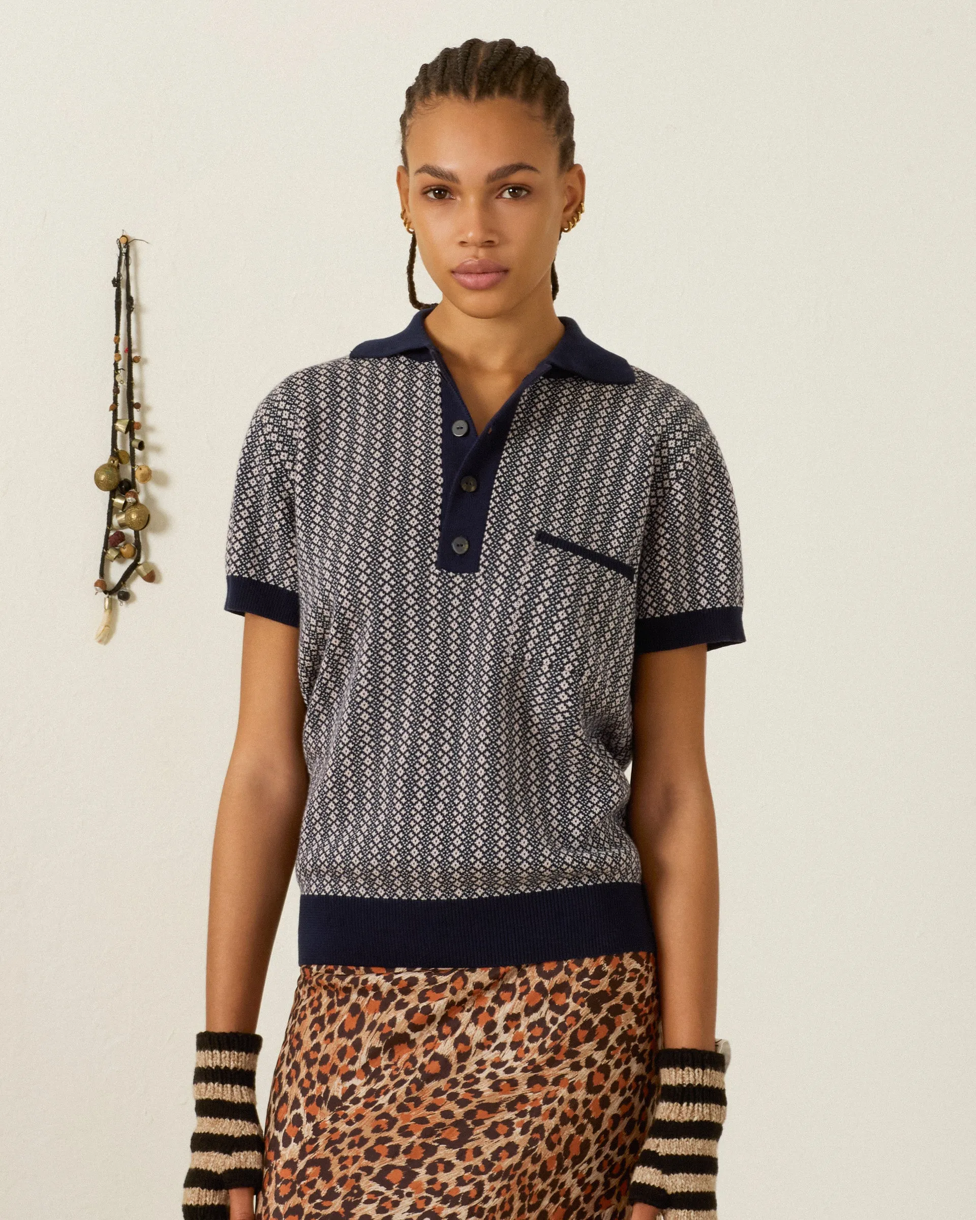 Lessi Cobblebud Knit Top sold by Alix of Bohemia