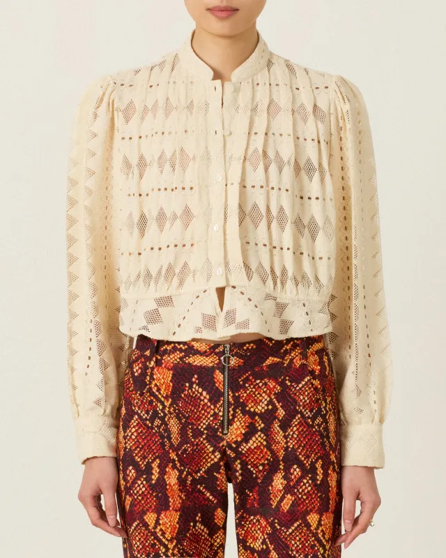 Ryland Savanna Lattice Shirt made by Alix of Bohemia