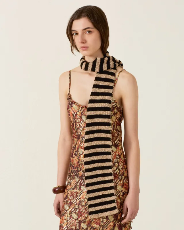 Elowen Zebra Stripe Scarf made by Alix of Bohemia