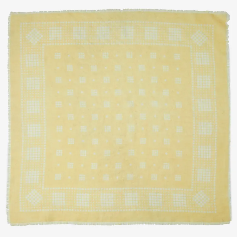 Peters Cashmere Bandana in Yellow made by Wyeth