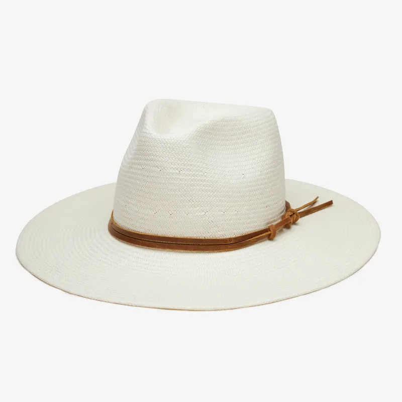Lindsey Toyo Straw Sun Hat in Cream - Mens made by Wyeth