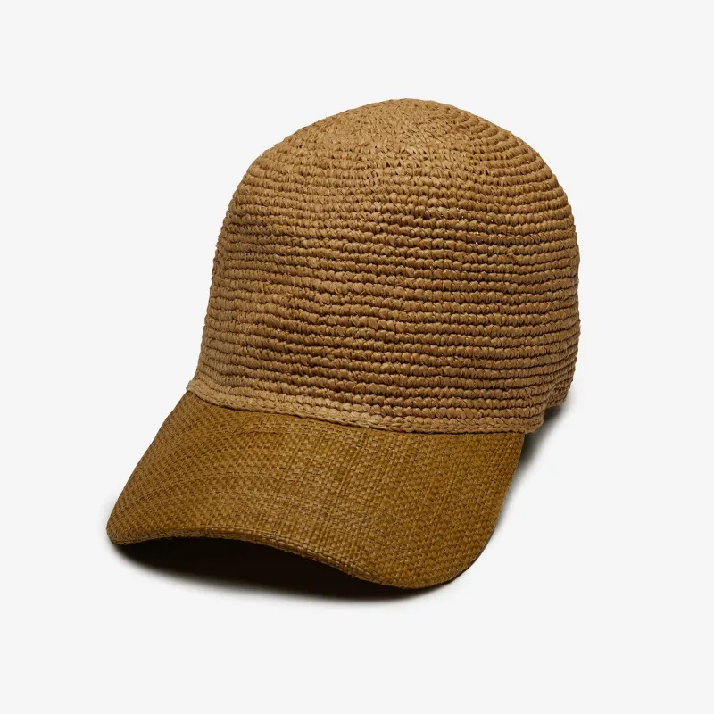 Toby Straw Baseball Cap in Honey sold by Wyeth