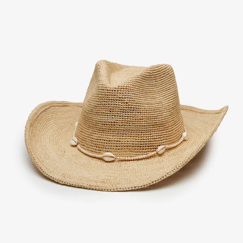 Reed Raffia Cowboy in Natural made by Wyeth