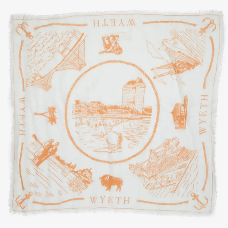 Haven Cashmere Bandana in Tan made by Wyeth