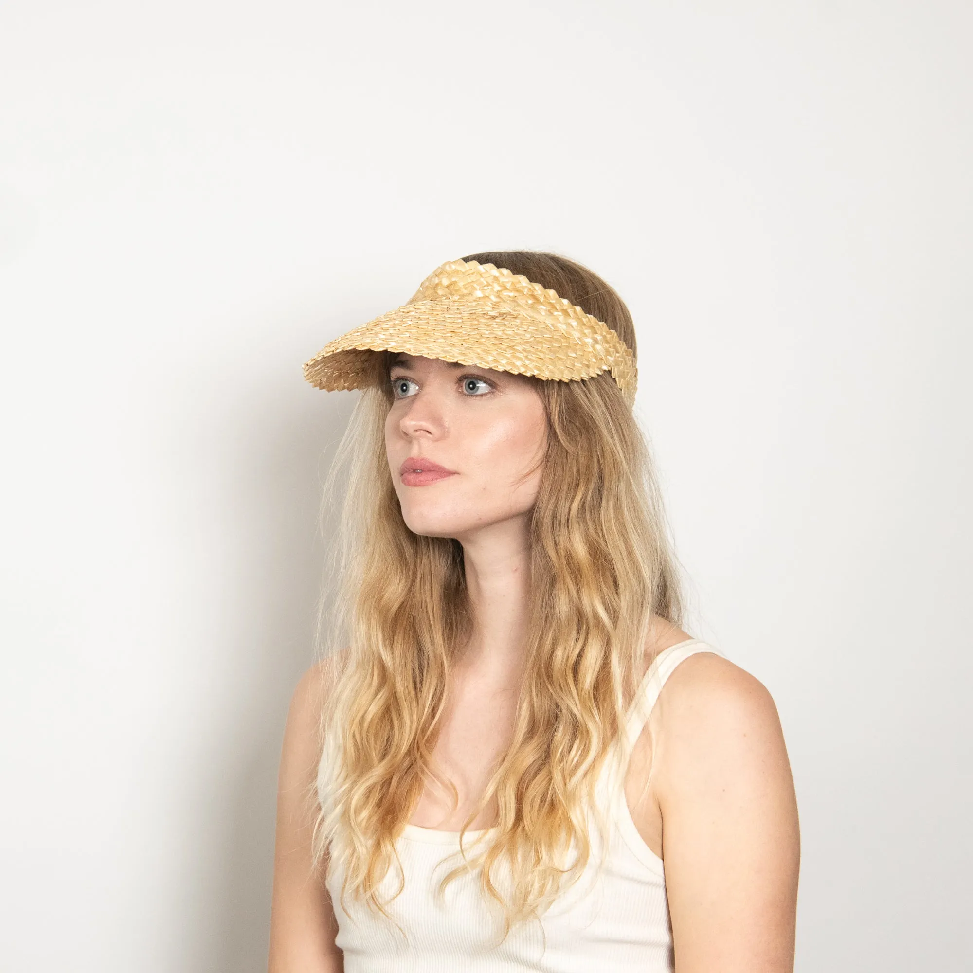 Effie Straw Visor in Natural sold by Wyeth product image thumbnail 2