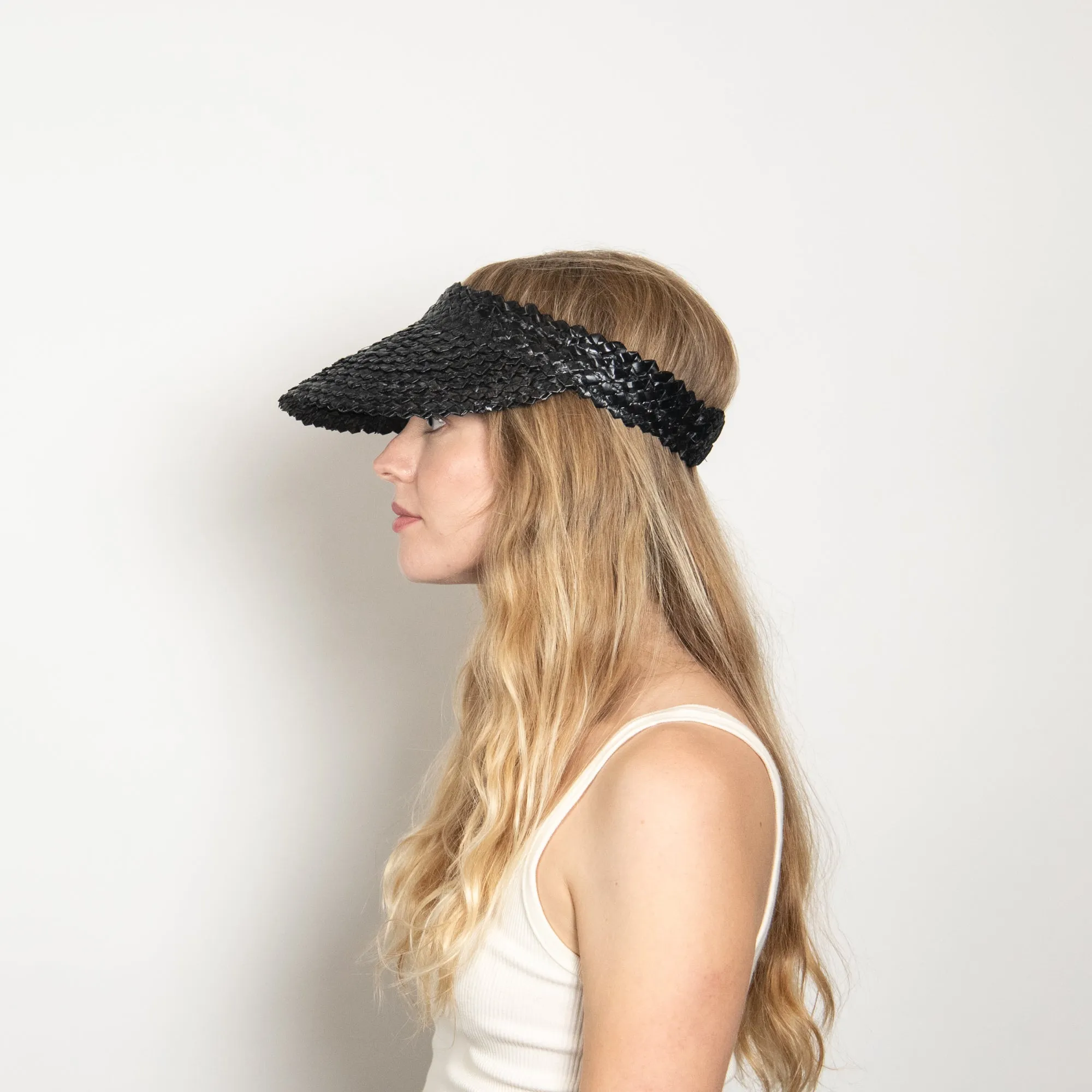 Effie Straw Visor in Black sold by Wyeth product image thumbnail 4