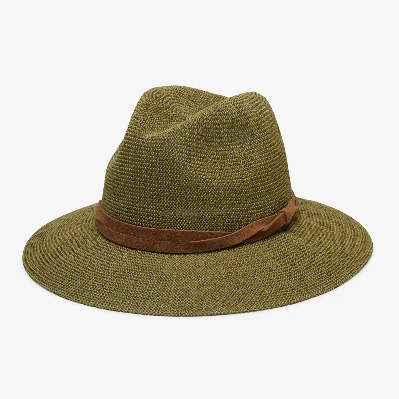 Sedona Straw Panama in Sage sold by Wyeth