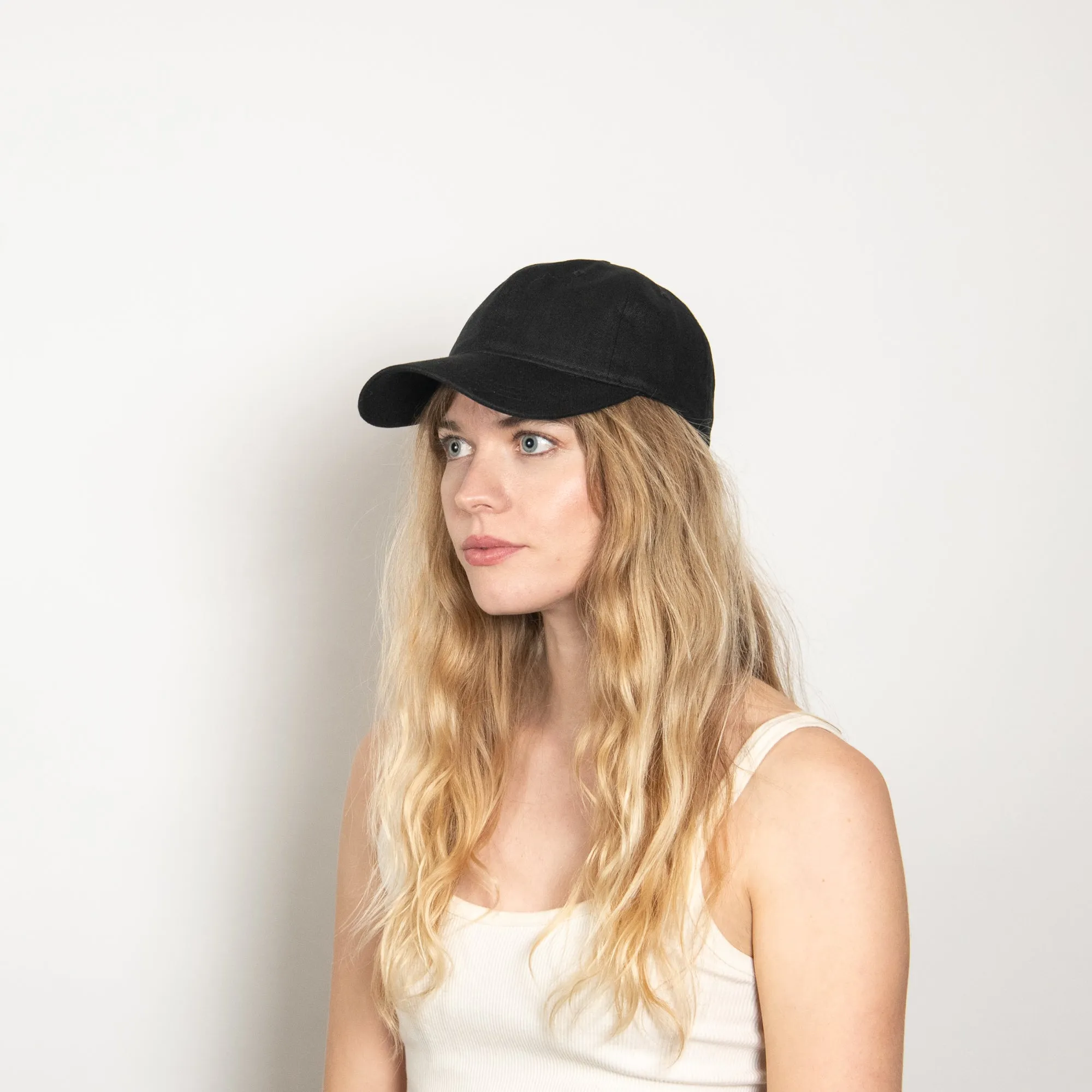 Spencer Linen Dad Cap in Black sold by Wyeth product image thumbnail 3