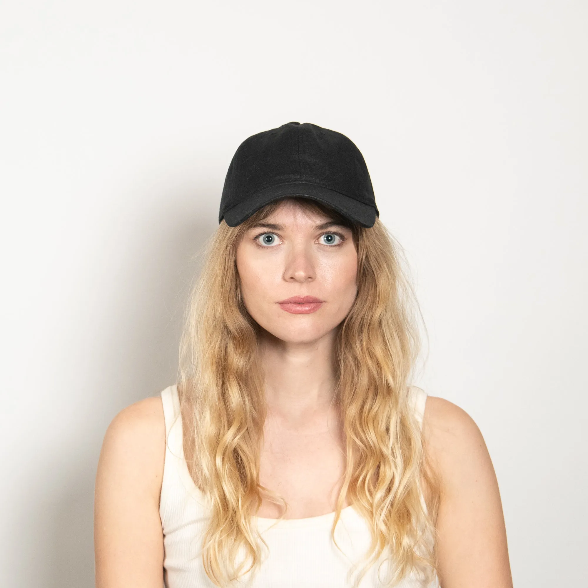 Spencer Linen Dad Cap in Black sold by Wyeth product image thumbnail 2