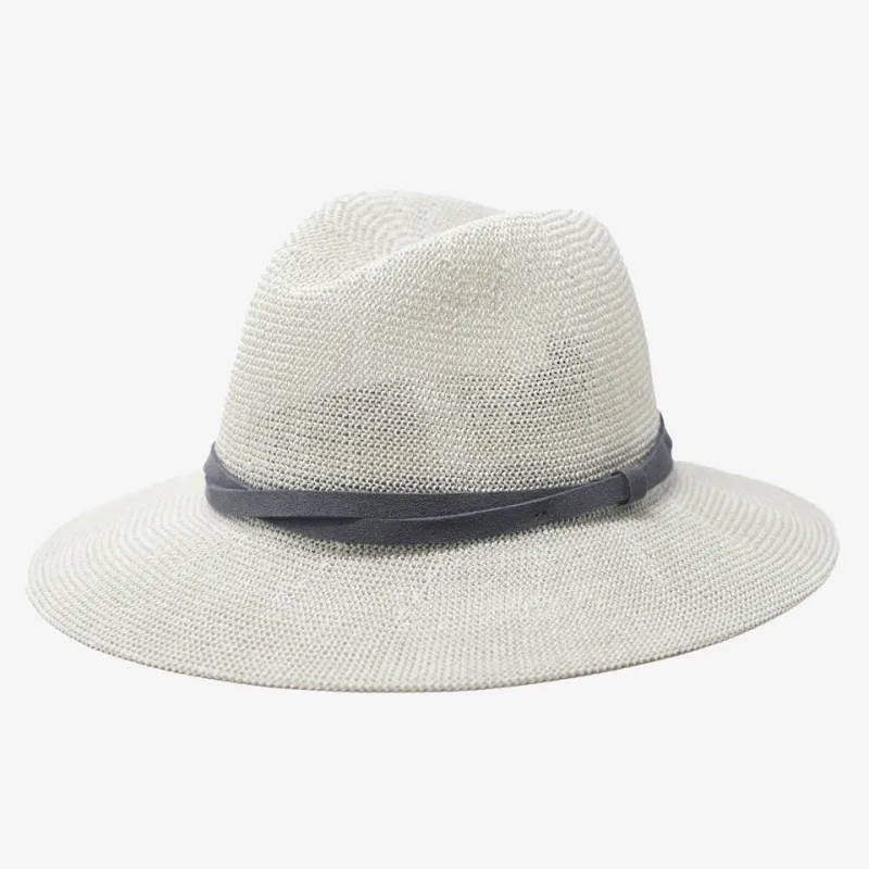 Sedona Straw Panama in Light Grey sold by Wyeth