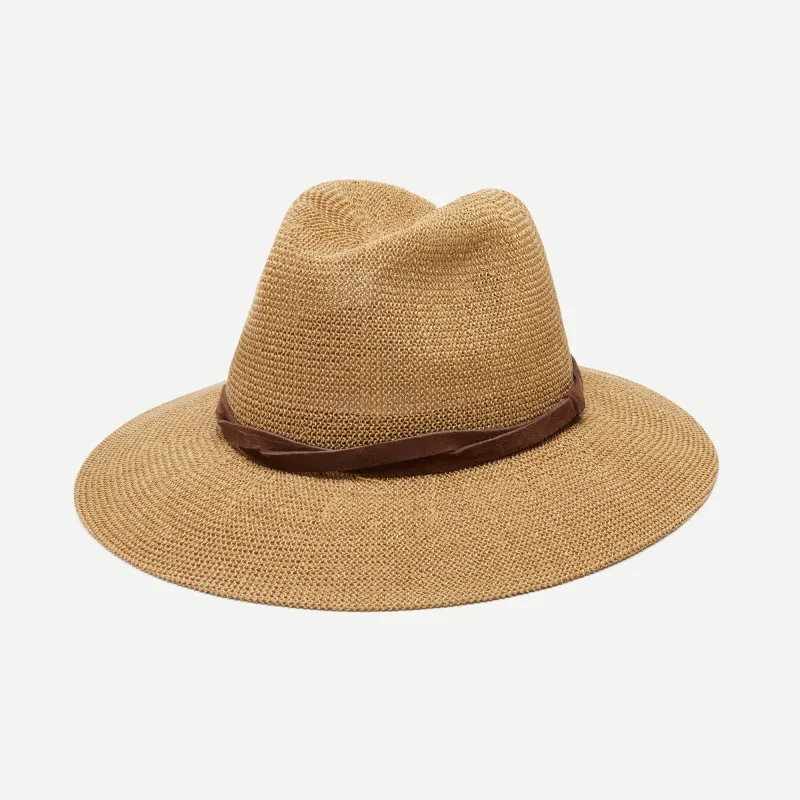 Sedona Straw Panama in Camel sold by Wyeth