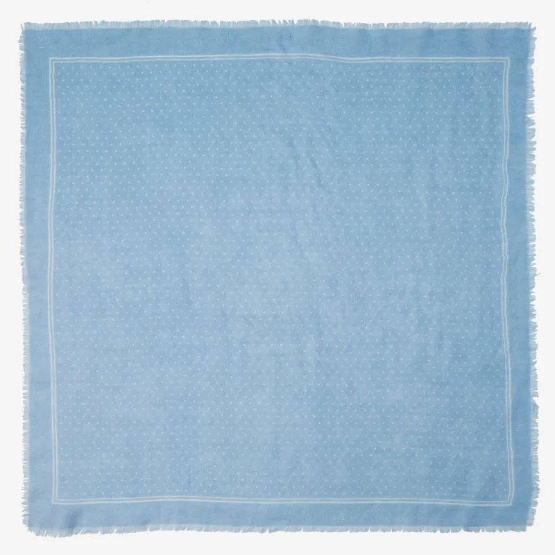 Layla Cashmere Bandana in Blue made by Wyeth