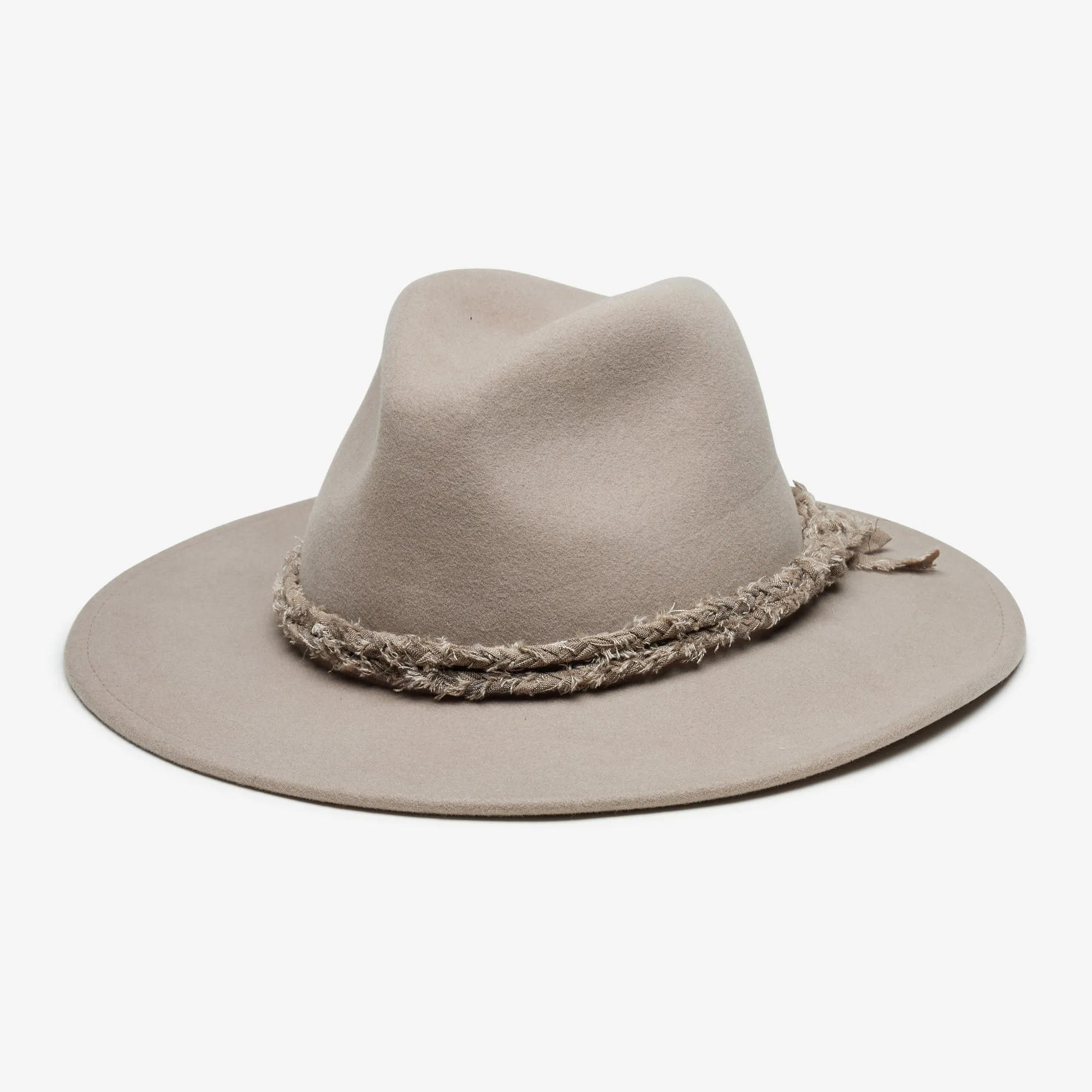 Finn Wool Fedora in Taupe sold by Wyeth
