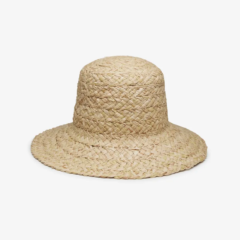 Lark Raffia Bucket in Natural sold by Wyeth