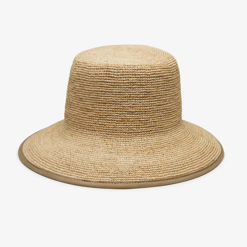 June Raffia Bucket in Natural sold by Wyeth