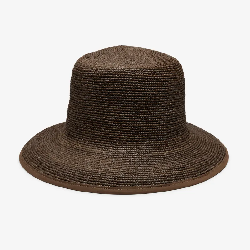 June Raffia Bucket in Brown sold by Wyeth