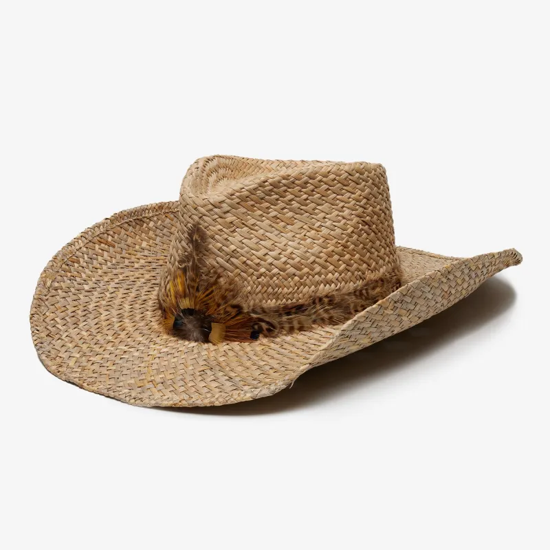 Charlie Straw Cowboy Hat in Natural made by Wyeth