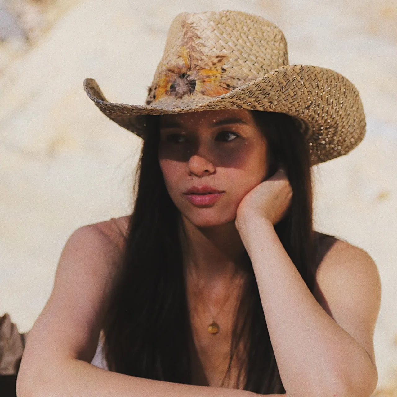 Charlie Straw Cowboy Hat in Natural sold by Wyeth product image thumbnail 3