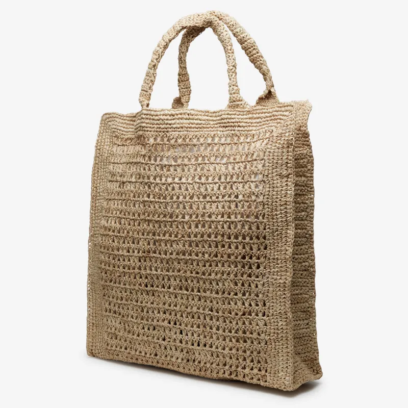 Sicily Raffia Market Bag in Natural made by Wyeth