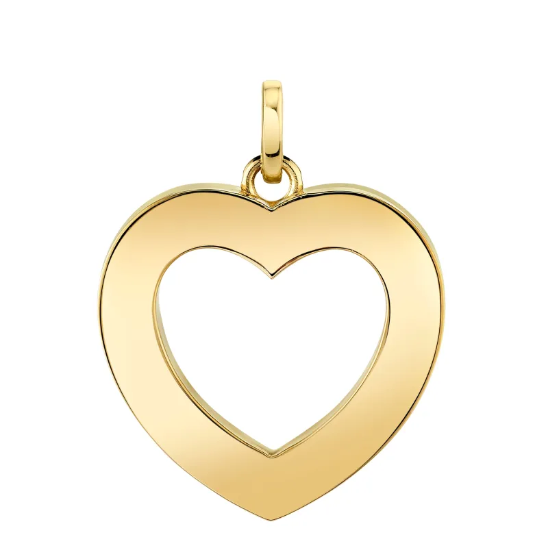 Large Open Heart with Charm Clip made by Natalie Martin