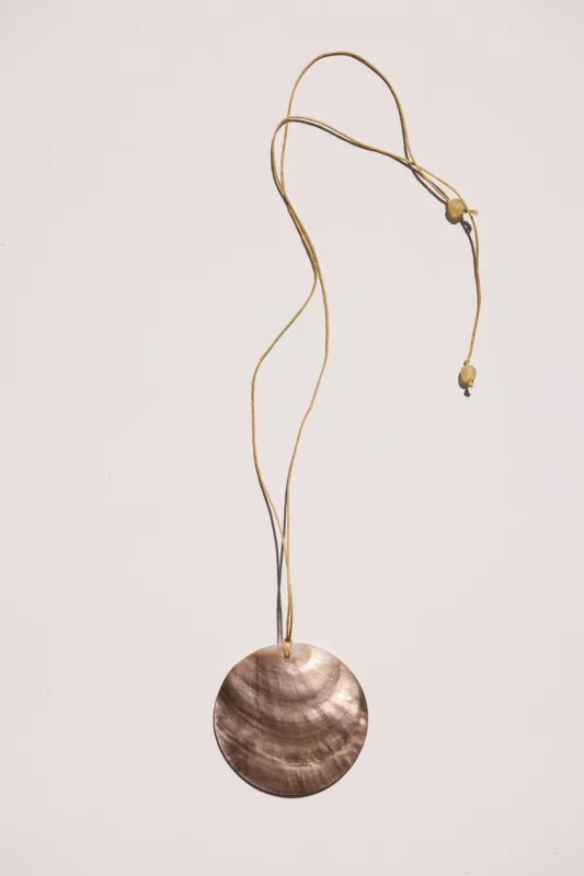 NM SHELL NECKLACE - CIRCLE LARGE sold by Natalie Martin