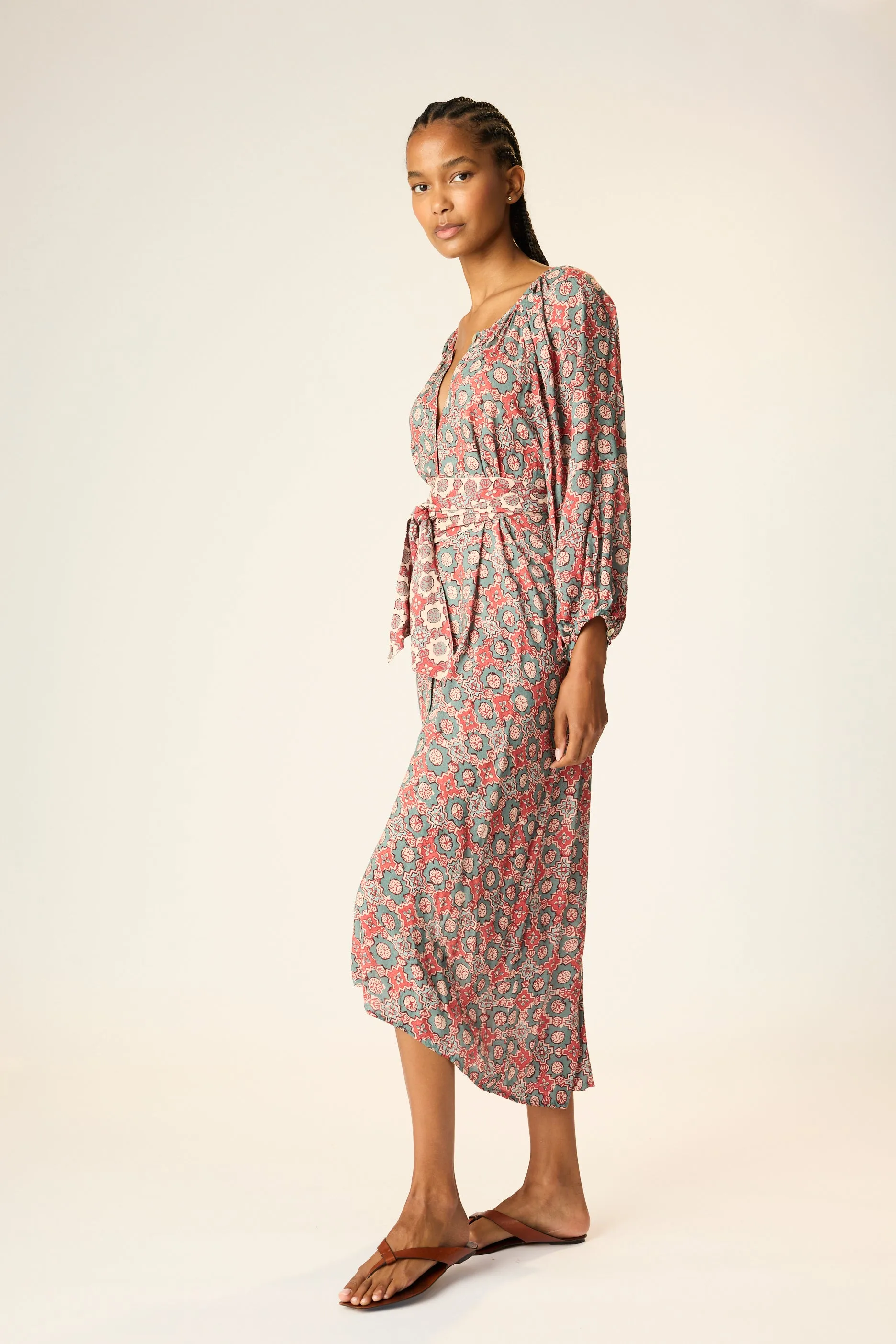 ALEX MIDI WITH SASH sold by Natalie Martin product image thumbnail 3