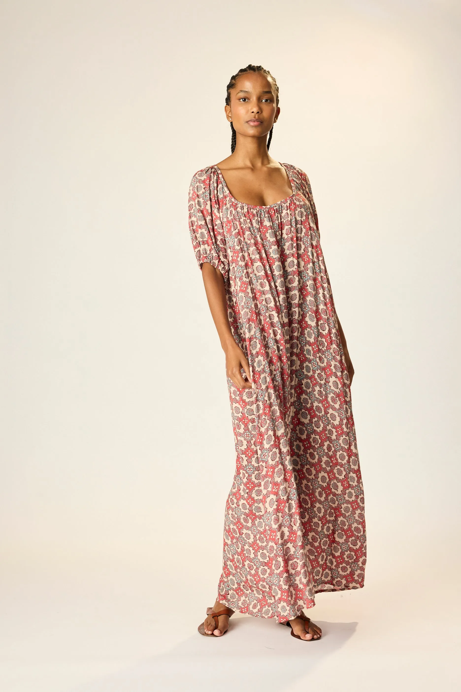 VIVI DRESS WITH CONTRASTING SASH sold by Natalie Martin product image thumbnail 5