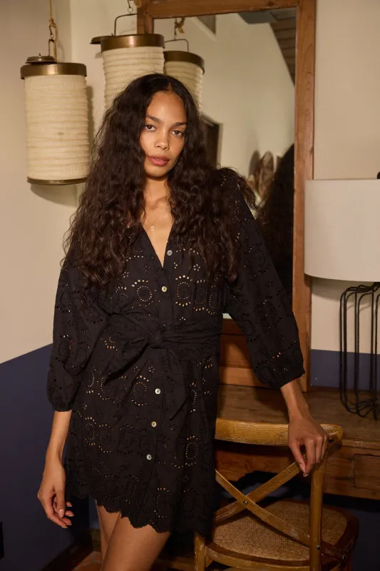 ALEX SHORT DRESS WITH SASH made by Natalie Martin