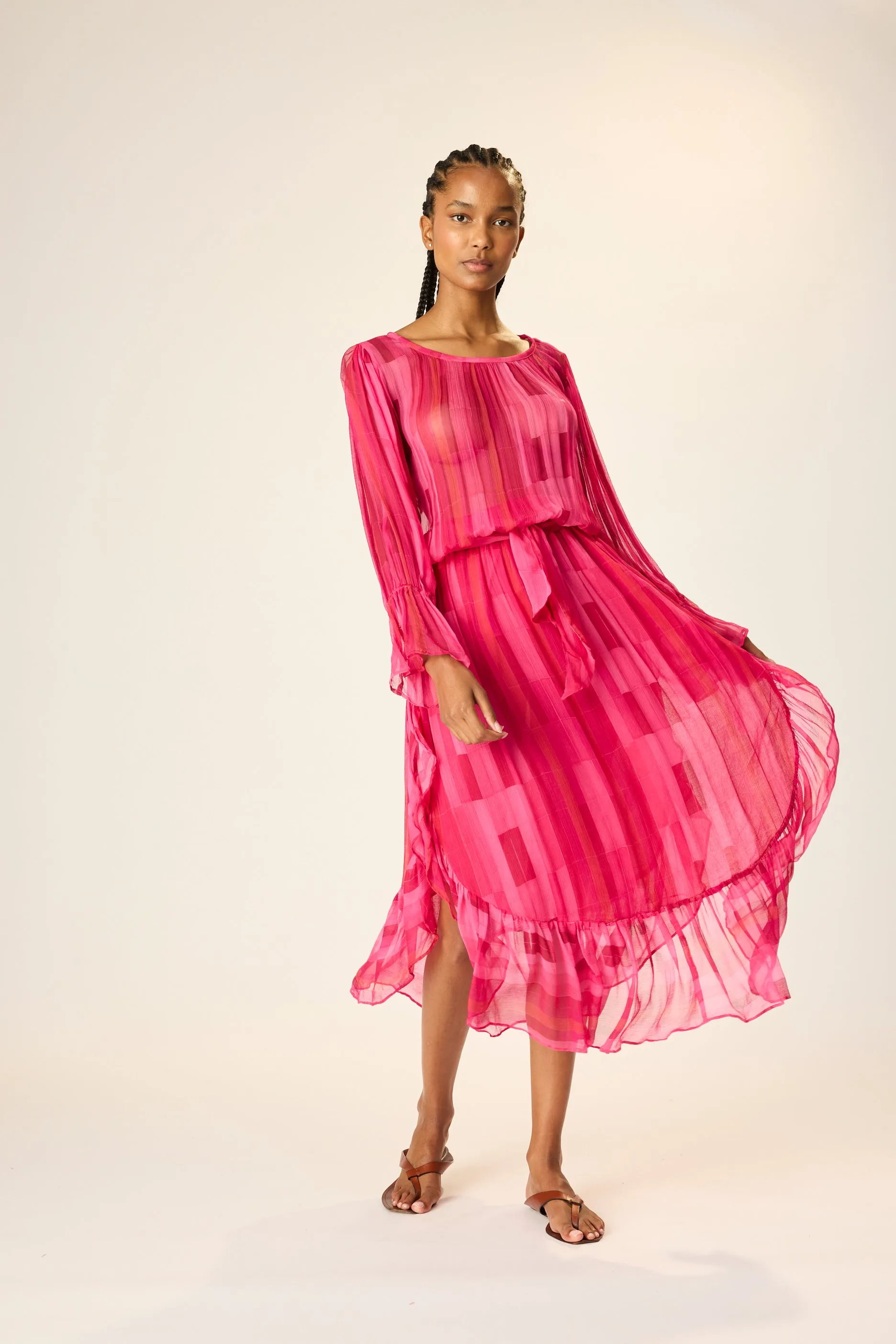 CAMILLE DRESS WITH SASH sold by Natalie Martin product image thumbnail 3