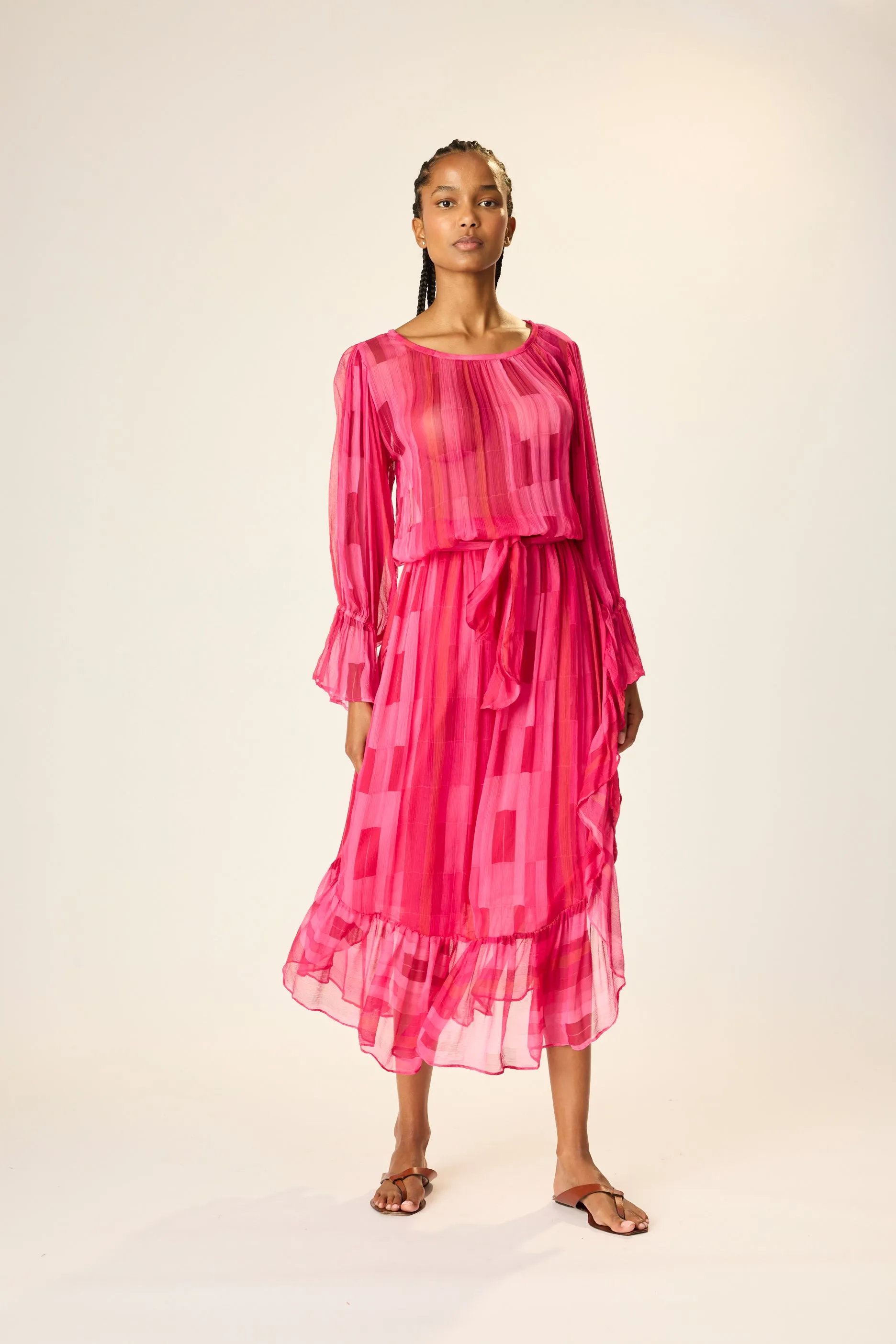 CAMILLE DRESS WITH SASH sold by Natalie Martin product image thumbnail 4