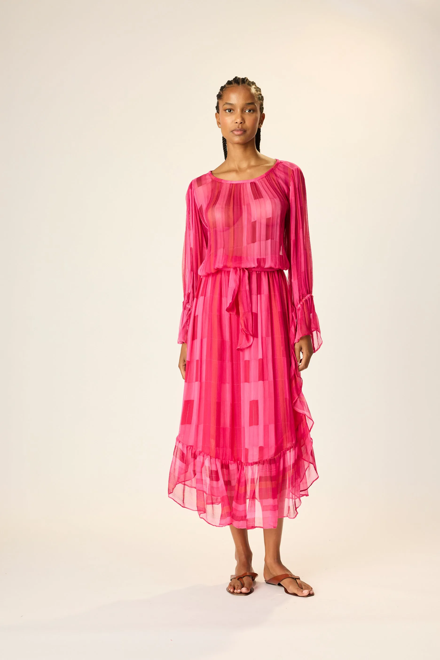 CAMILLE DRESS WITH SASH sold by Natalie Martin product image thumbnail 5