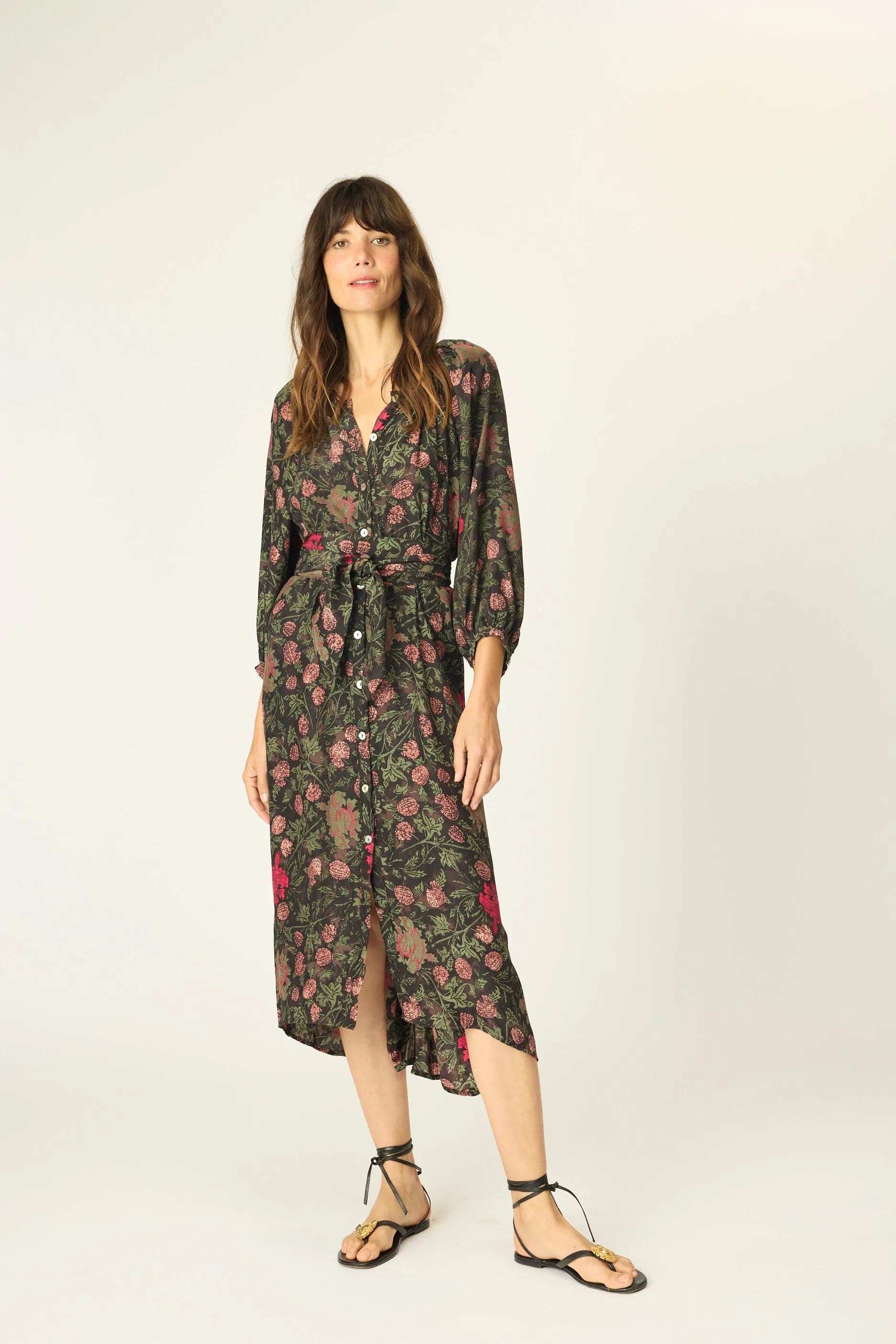 ALEX MIDI WITH SASH sold by Natalie Martin product image thumbnail 3