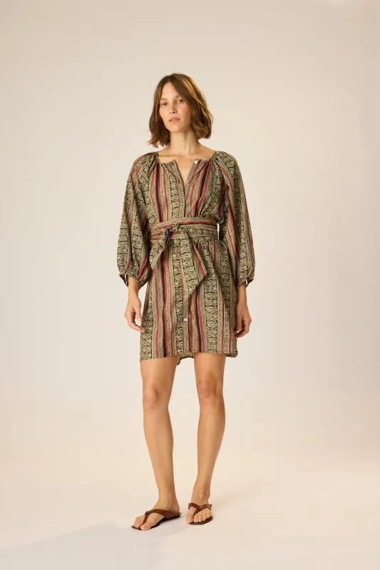 ALEX SHORT DRESS WITH SASH made by Natalie Martin