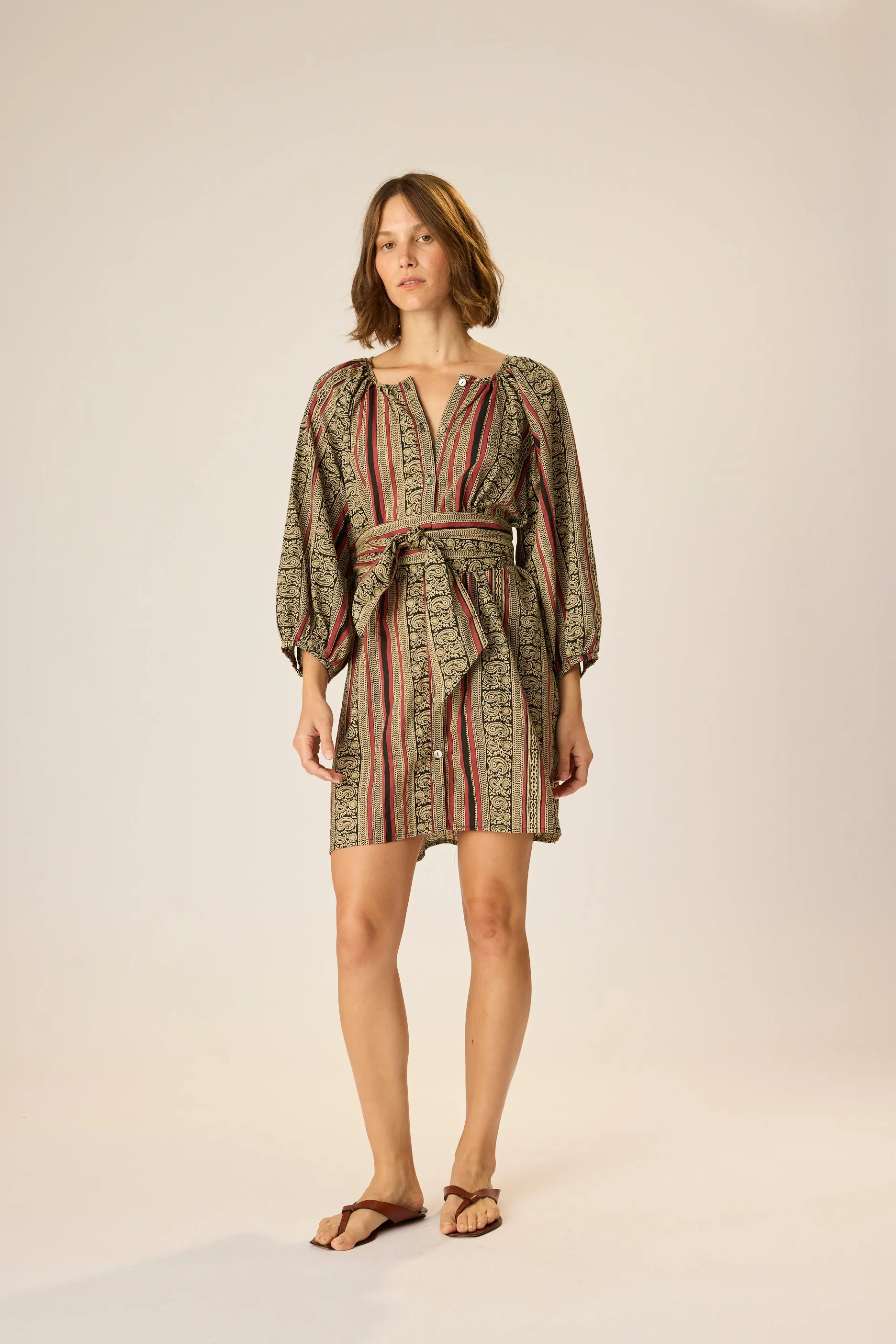 ALEX SHORT DRESS WITH SASH sold by Natalie Martin