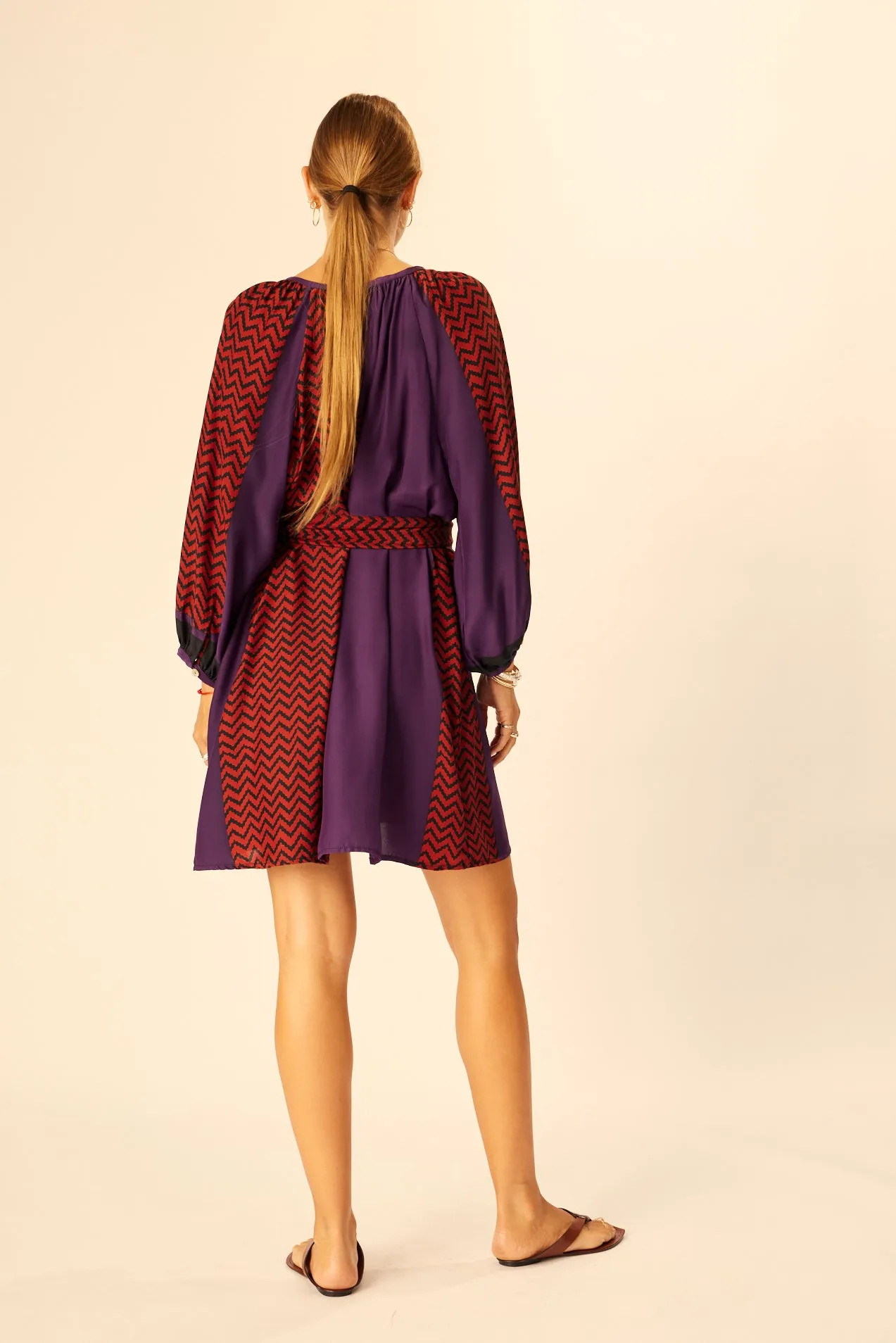 ALEX SHORT DRESS WITH SASH sold by Natalie Martin product image thumbnail 5
