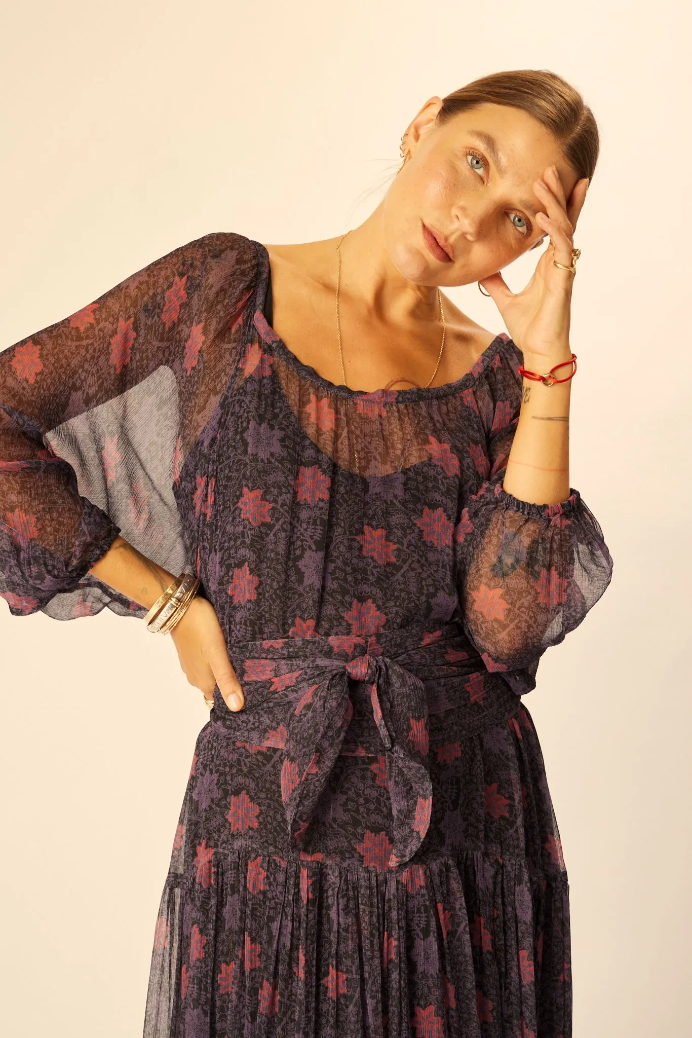 LAINEY DRESS WITH SASH sold by Natalie Martin product image thumbnail 3