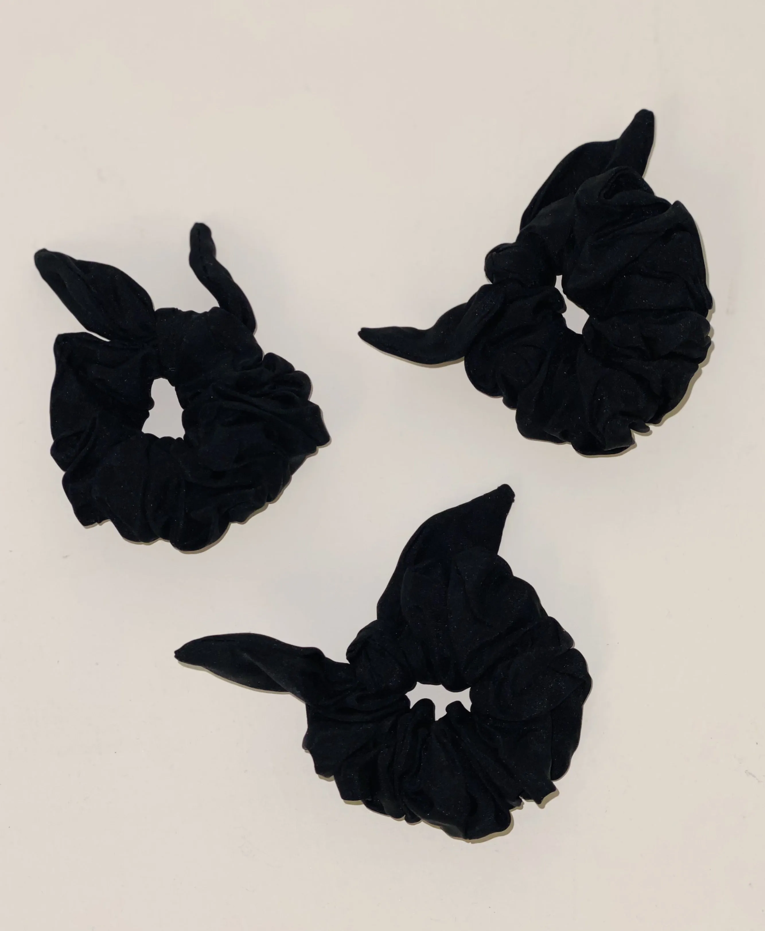 SILK SCRUNCHIE - BLACK SILK sold by Natalie Martin product image thumbnail 2