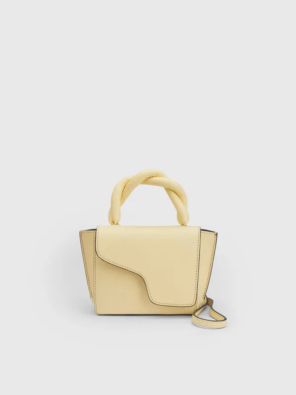 Montalbano Lemonade Leather/Nappa Mini handbag made by ATP Atelier