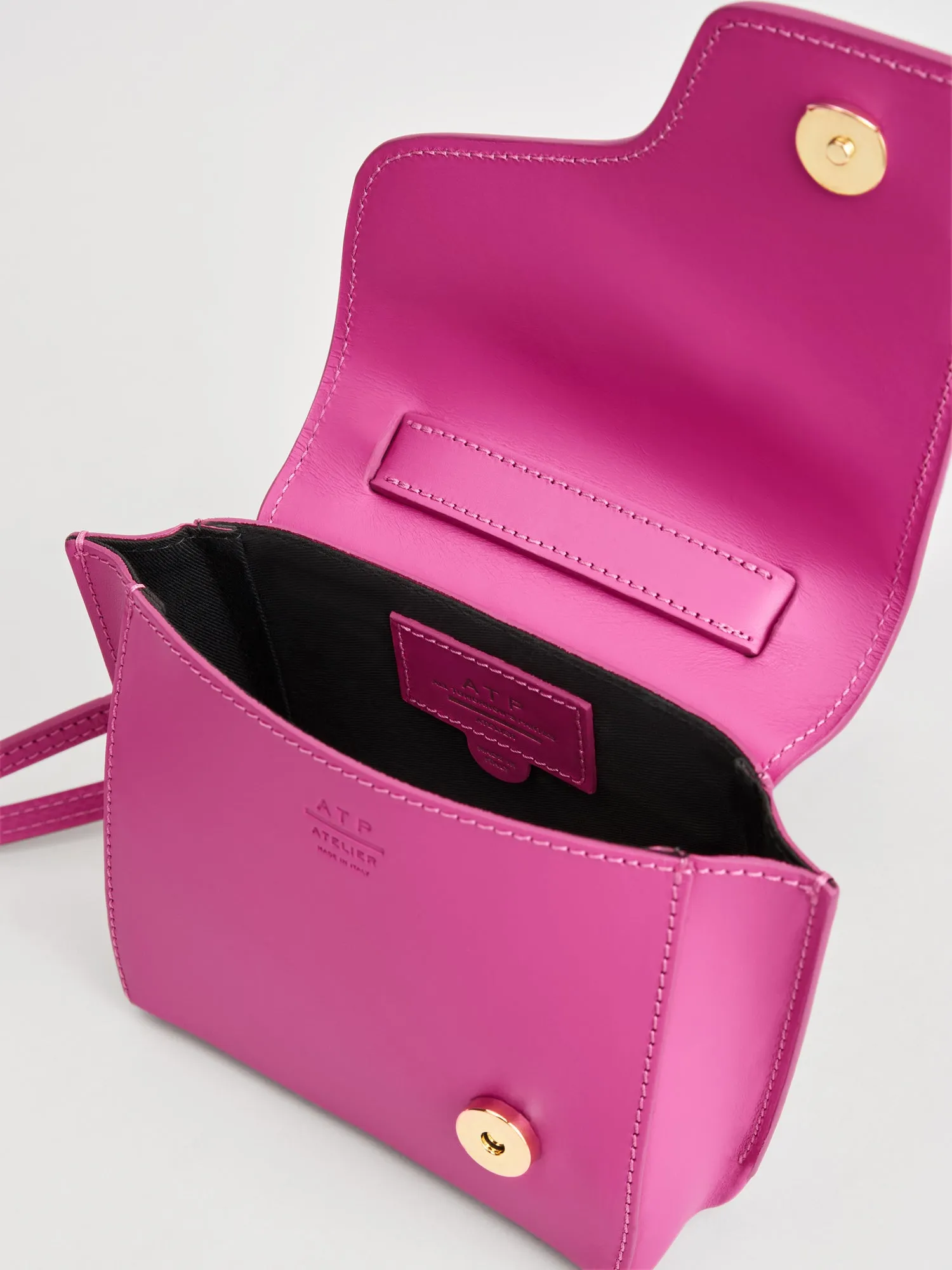 Montalcino Fuxia Leather Mini handbag sold by ATP Atelier product image thumbnail 2