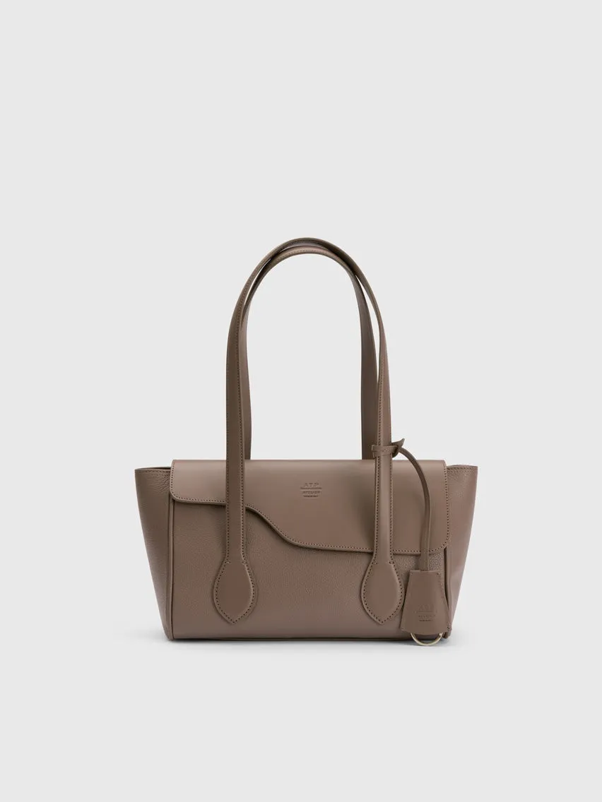Eira Tahini Grained Leather/Leather Shoulder bag sold by ATP Atelier