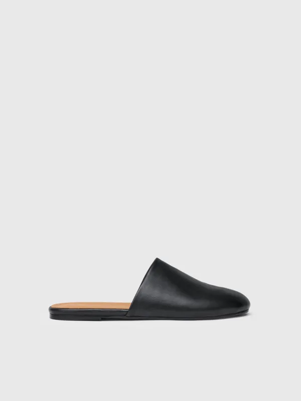 Forcola Black Shiny Nappa Slip-ins made by ATP Atelier