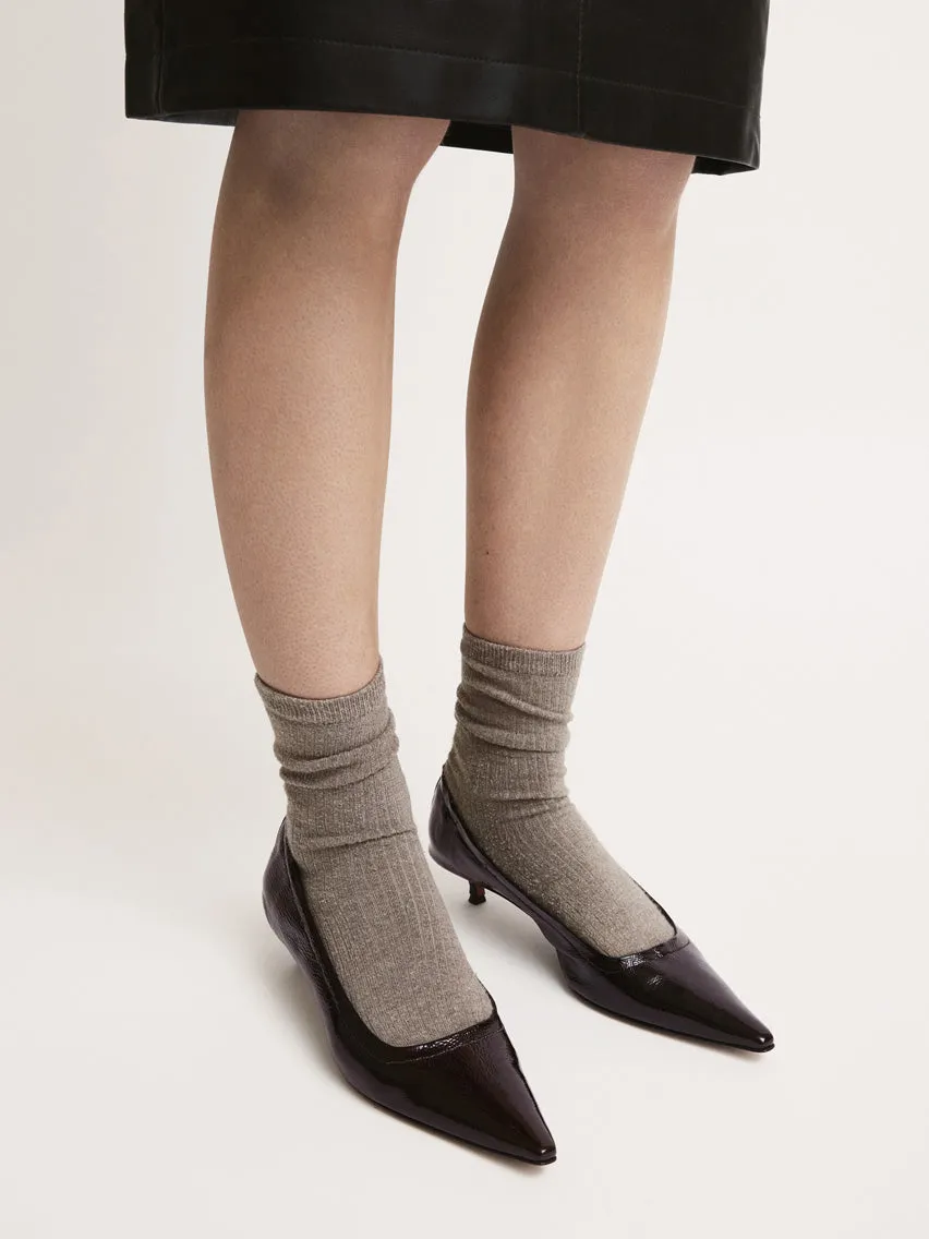 Valfurva Walnut Naplak Leather Pumps sold by ATP Atelier product image thumbnail 4