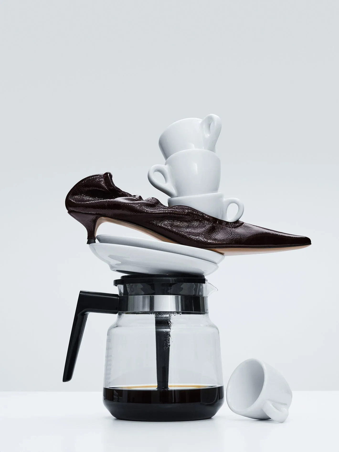 Valfurva Walnut Naplak Leather Pumps sold by ATP Atelier product image thumbnail 5