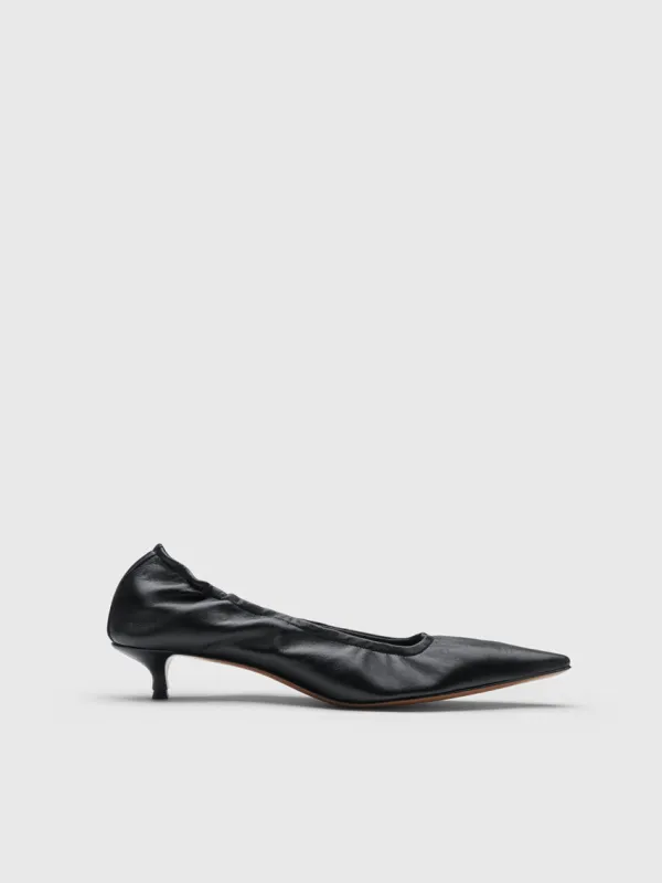 Valfurva Black Shiny Nappa Pumps made by ATP Atelier
