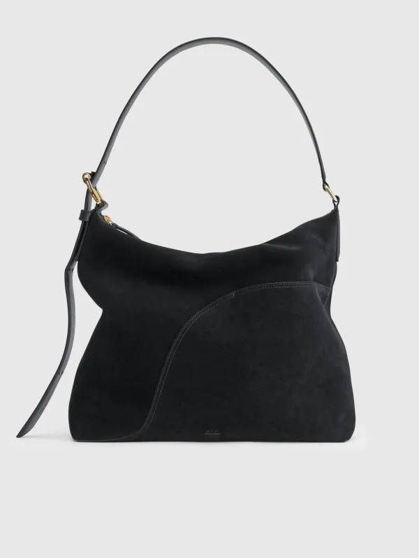 Bassano Black Suede/Leather Tote bag sold by ATP Atelier