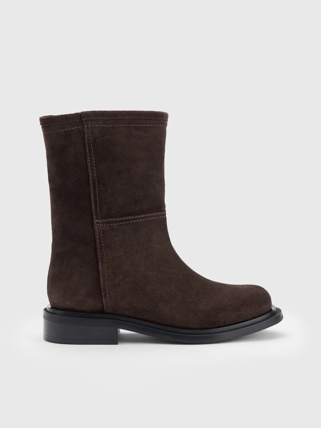 Sirone Walnut Suede Boots sold by ATP Atelier