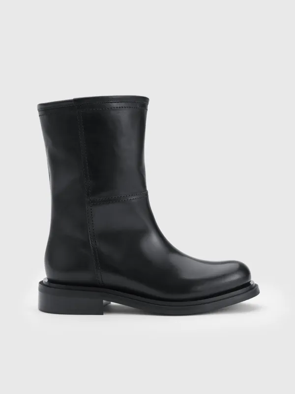 Sirone Black Leather Boots made by ATP Atelier