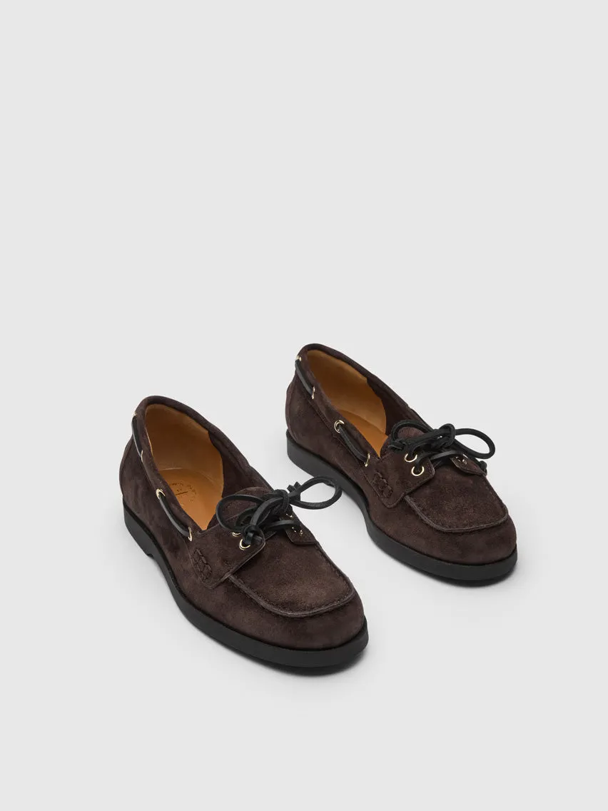 Nesso Walnut Suede Boat shoes sold by ATP Atelier product image thumbnail 4
