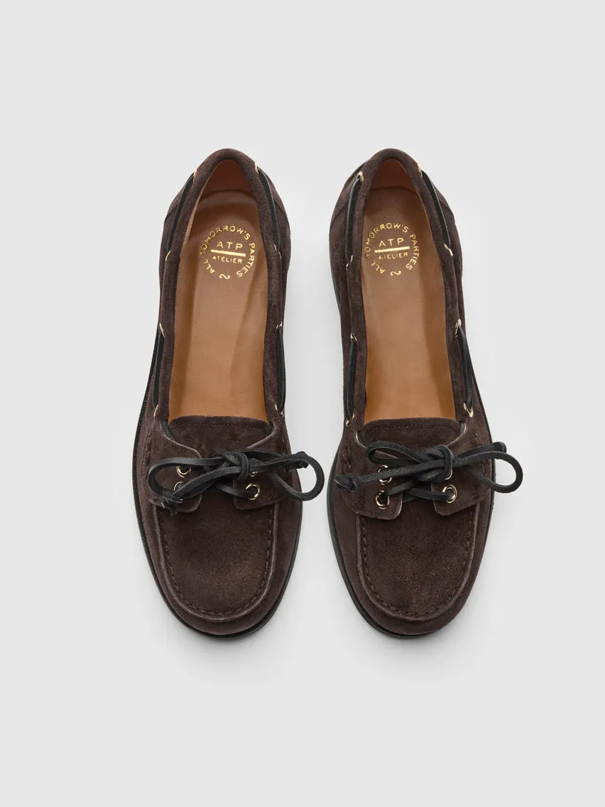 Nesso Walnut Suede Boat shoes sold by ATP Atelier product image thumbnail 2