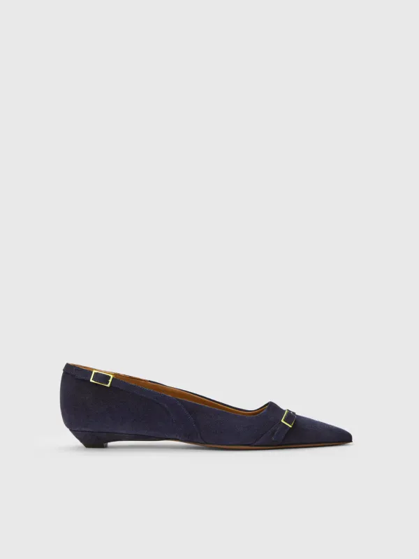 Civate Mirtillo Suede Ballet flats sold by ATP Atelier